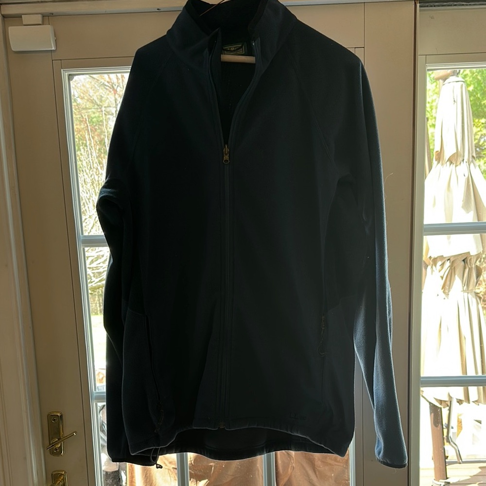 Navy Full-Zip Jacket. LL Bean
